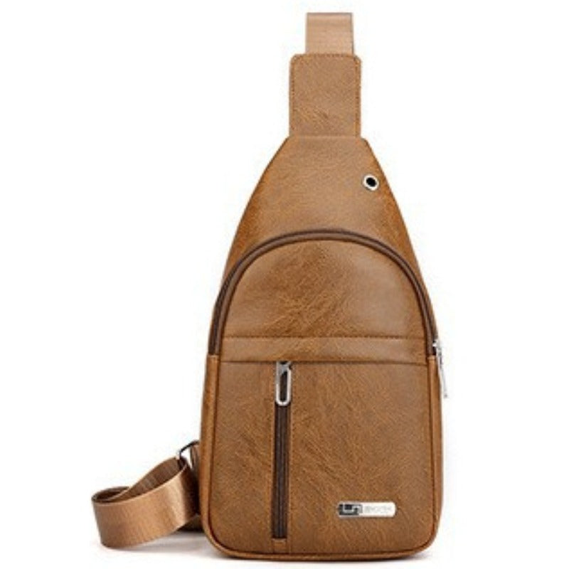 Wholesale PU Men's Chest Bags